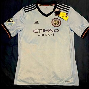 Adidas NYCFC New York FC MLS Blue Soccer Jersey